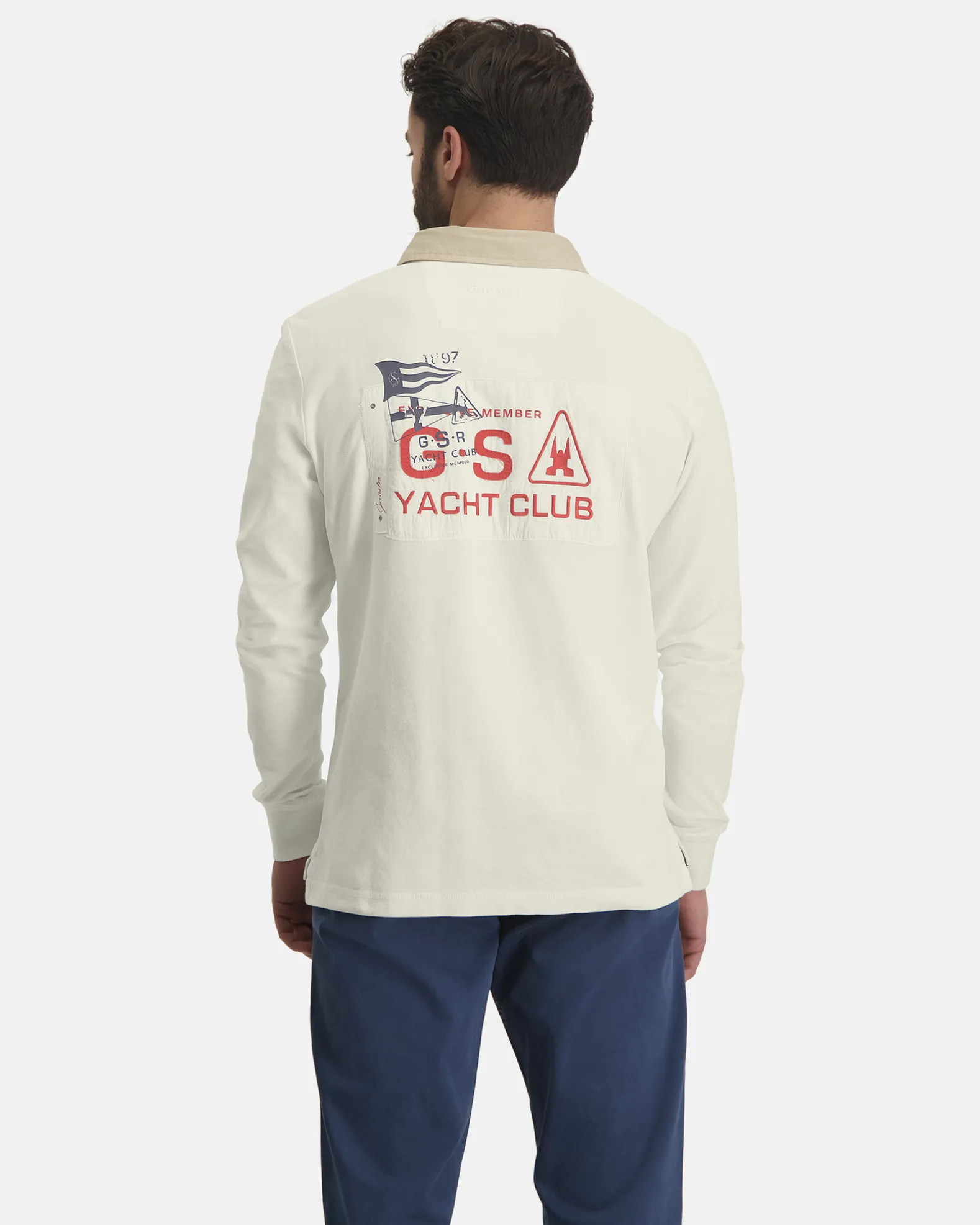 Cayman Rugbyshirt Met Lange Mouwen