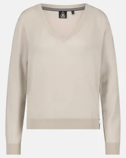 De Antistatische Merino Wool Amalfi Trui Met V-Hals