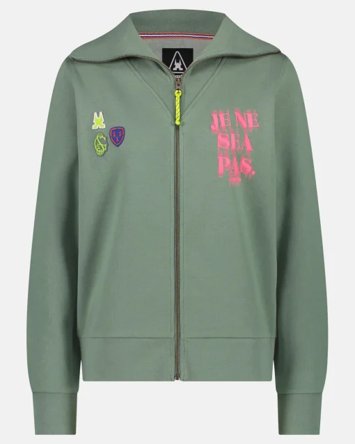 De Retro Capris Full Zip Sweater