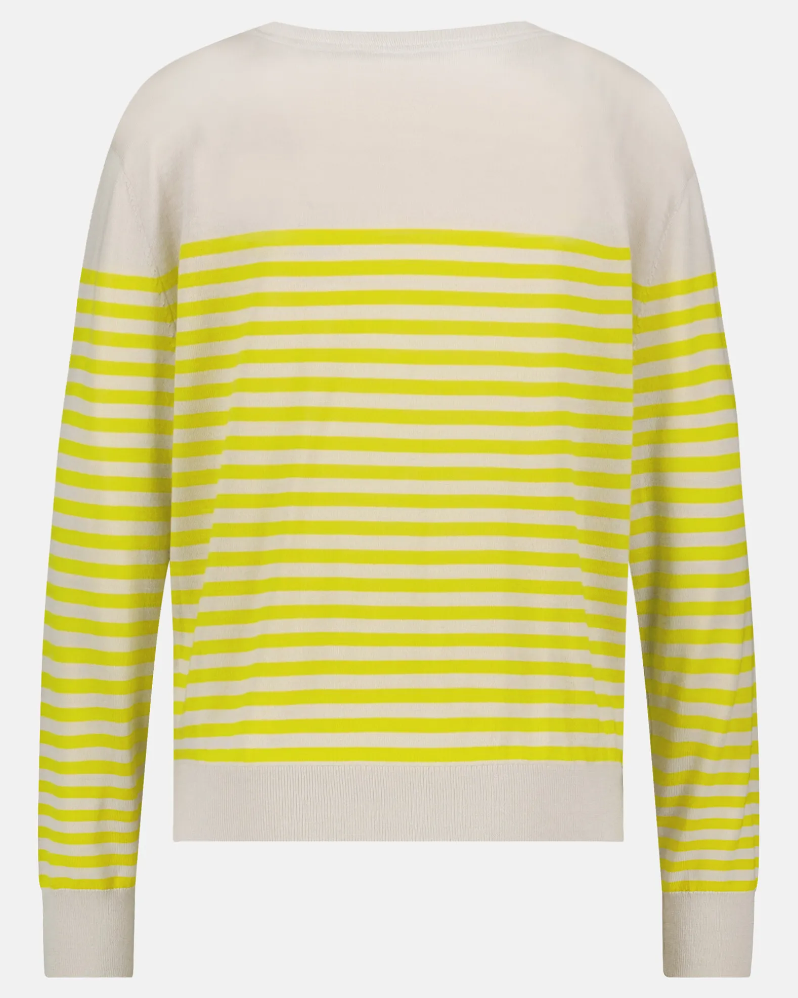 Luxueuze 100% Merino Smerlada Gestreepte Blouse